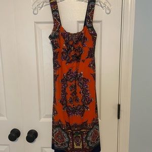 Orange Boho Dress